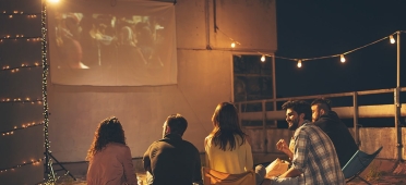 Outdoor movie night